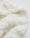 Plaid blanc doux