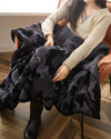 Plaid fourrure noir