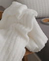Plaid fourrure blanc