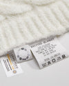 Plaid polaire blanc