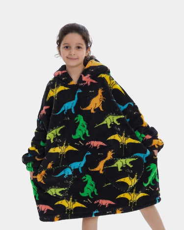 Sweat Plaid Femme Plaid Sweat Plaid Dino Multi Dinosaure / Enfant-75cm