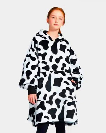 Sweat Plaid Enfant Poncho Chaud Enfant Cow / (Longueur 109cm)