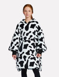 Sweat Plaid Enfant Poncho Chaud Enfant Cow / (Longueur 109cm)