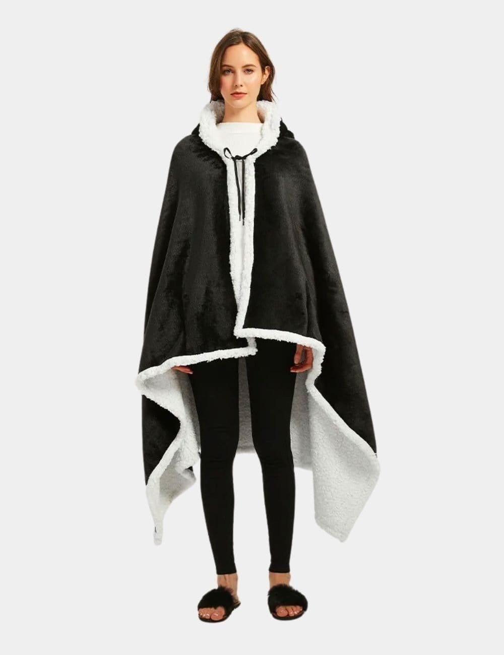 Poncho Couverture Polaire Femme