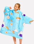 Sweat Plaid Enfant Poncho Pilou Pilou Enfant Sushi / (Longueur 109cm)