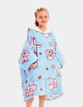 Sweat Plaid Enfant Poncho Polaire Enfant Elephant / (Longueur 109cm)