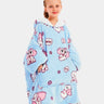 Sweat Plaid Enfant Poncho Polaire Enfant Elephant / (Longueur 109cm)