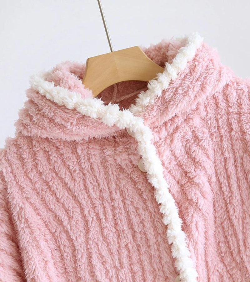 Poncho polaire femme pyjama - 