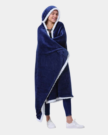 Poncho Polaire Long Bleu Marine The Kloody®