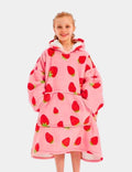 Pull Plaid Femme Pull Plaid À Capuche Strawberry / Enfant (109cm)