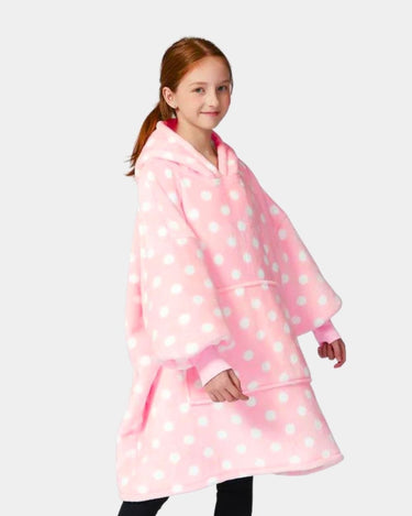 Pull Plaid Femme Pull Plaid Enfant Rose Rose à pois / (Longueur 109cm)