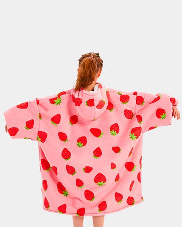 Pull Plaid Enfant Pull Plaid Fille Strawberry / (Longueur 109cm)