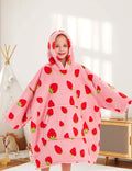 Pull Plaid Enfant Pull Plaid Fille Strawberry / (Longueur 109cm)