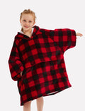 Pull Plaid Femme Pull Poncho Enfant Carreaux / (Longueur 109cm)