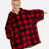 Pull Plaid Femme Pull Poncho Enfant Carreaux / (Longueur 109cm)