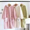 Robe de chambre à capuche femme - 