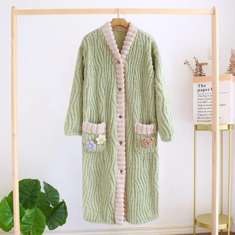 Robe de chambre boutonnée femme Pilou Pilou - XL