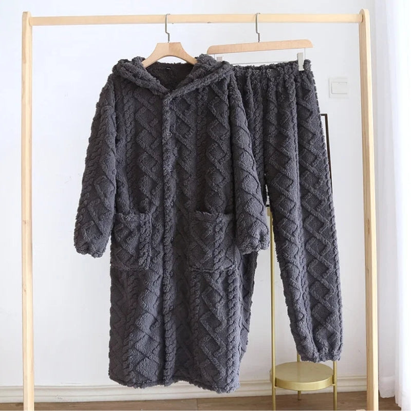 Robe de chambre en laine Pilou Pilou pour homme