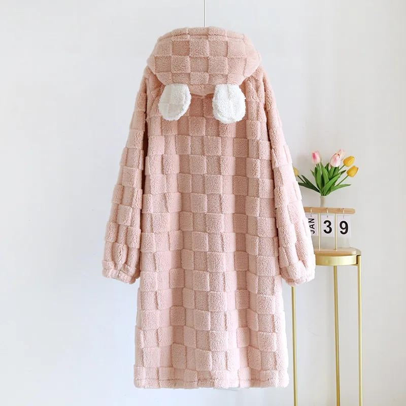 Robe de chambre femme très chaude laine Pilou Pilou - 