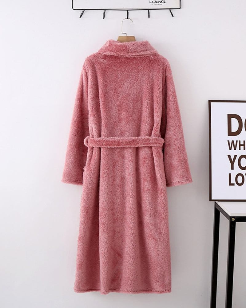 Robe de chambre femme très chaude laine - 