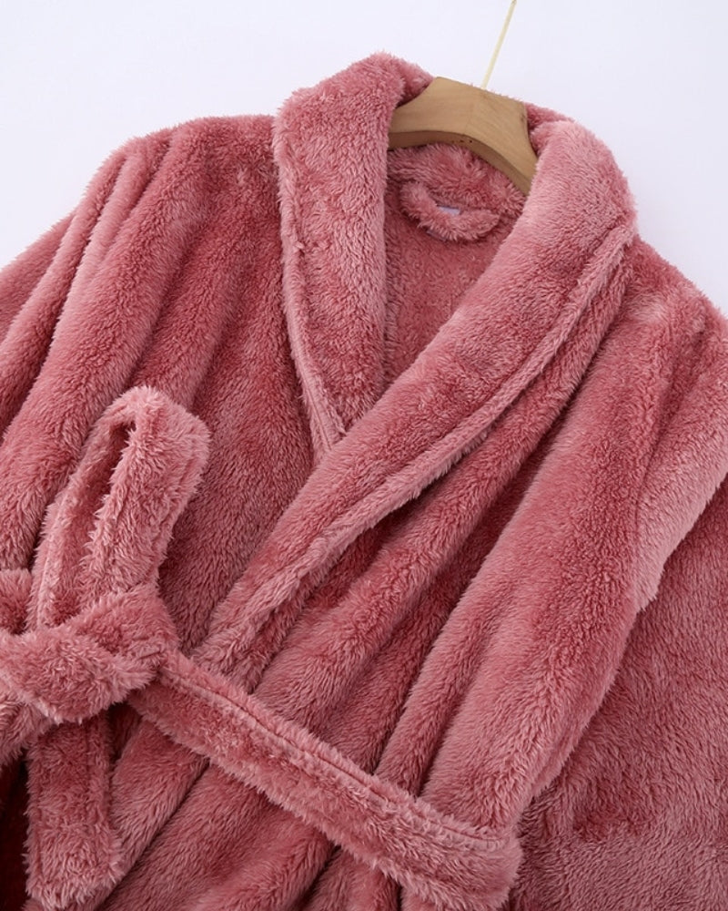 Robe de chambre femme très chaude laine - 