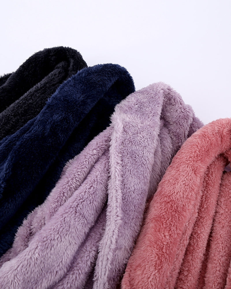Robe de chambre femme très chaude laine - 