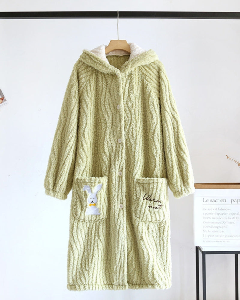 Robe de chambre fourrure - L