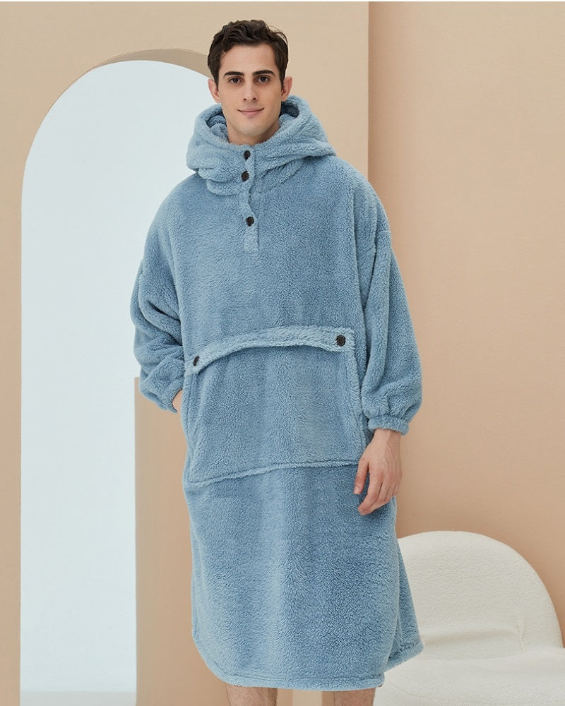 Robe de chambre homme polaire