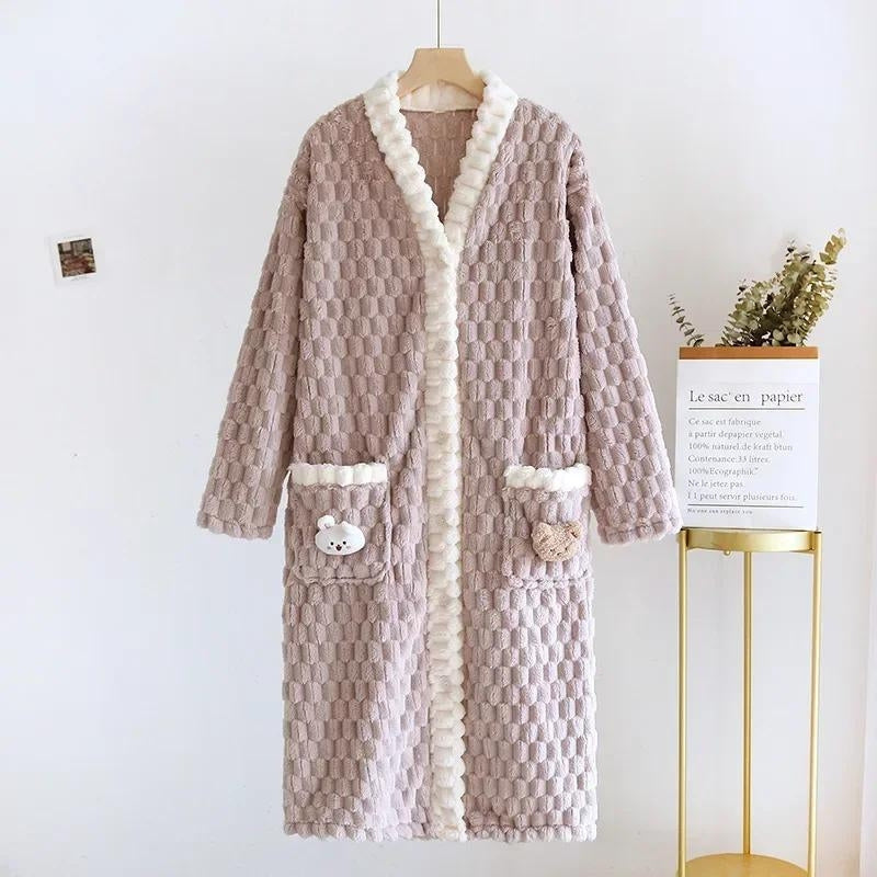 Robe de chambre peluche femme - XL