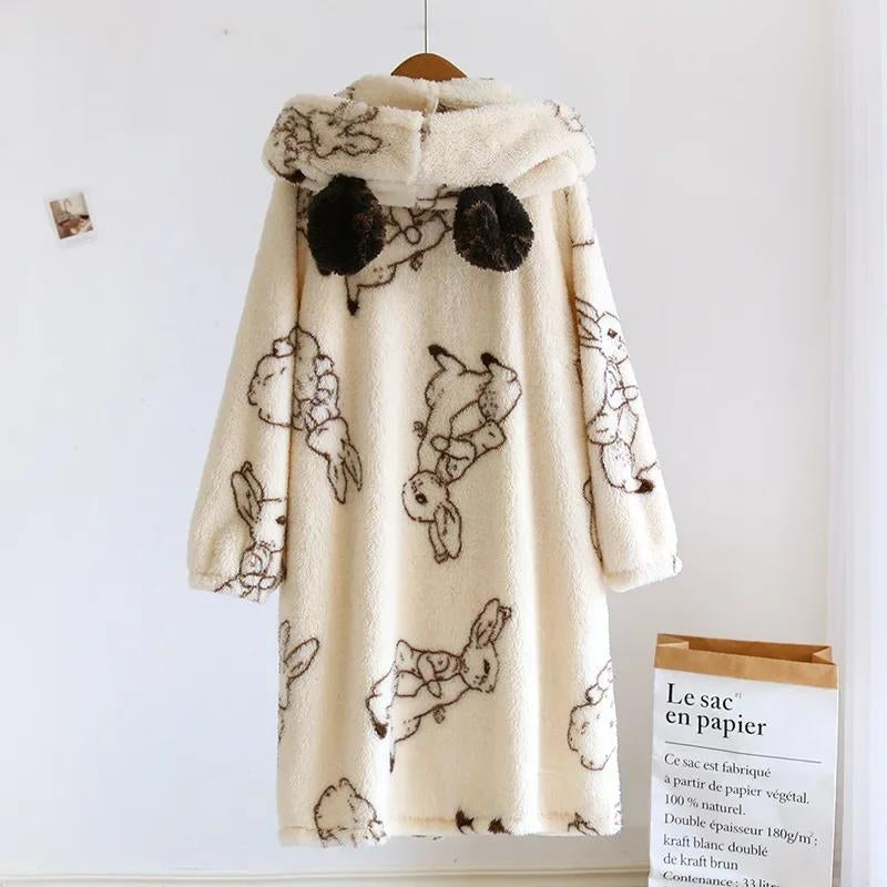 Robe de chambre polaire femme originale - 