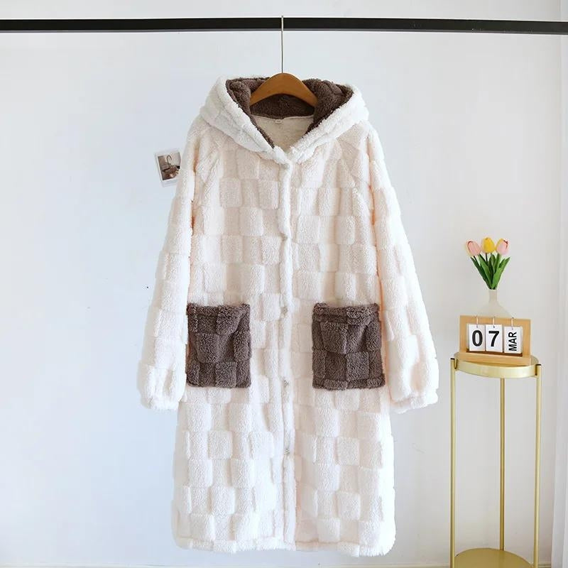 Robe de chambre très chaude pour femme - L