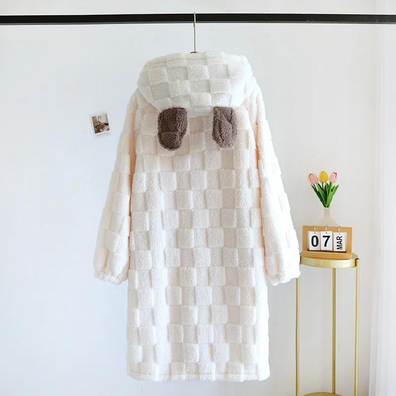 Robe de chambre très chaude pour femme - 
