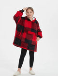 Sweat Plaid Enfant Sweat Plaid À Capuche Enfant Carreaux / (Longueur 109cm)