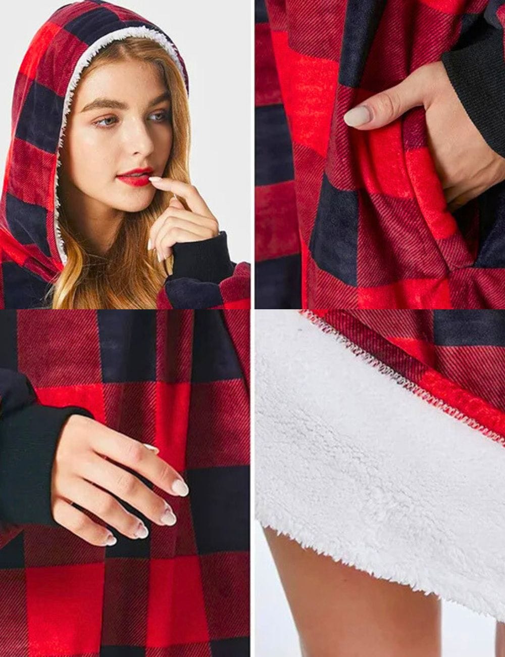 Sweat Plaid Sweat Plaid À Capuche