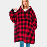 Sweat Plaid Sweat Plaid À Capuche Carreaux / Adulte (122cm)