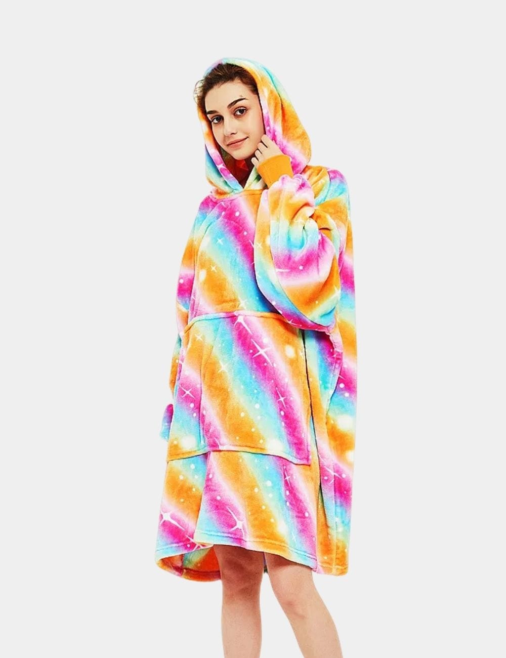 Sweat Plaid Femme Sweat Plaid Adolescent Rainbow / Adulte (122cm)