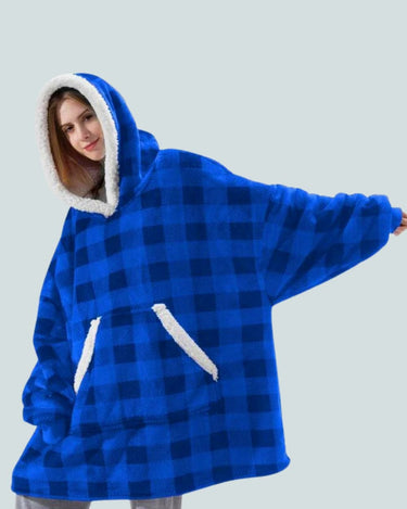 Sweat Plaid Femme Sweat Plaid Carreaux Bleu-Carreaux / Unique