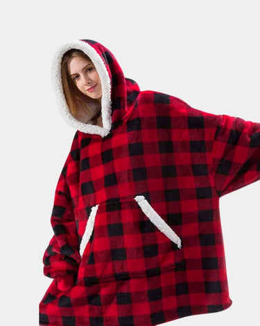 Sweat Plaid Femme Sweat Plaid Carreaux Rouge-Carreaux / Unique