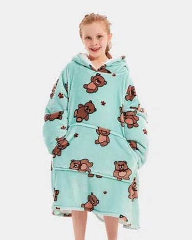 Sweat Plaid Enfant Sweat plaid fille 12 Ans Bear / (Longueur 109cm)