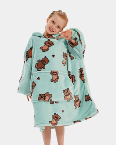 Sweat Plaid Enfant Sweat plaid fille 12 Ans Bear / (Longueur 109cm)