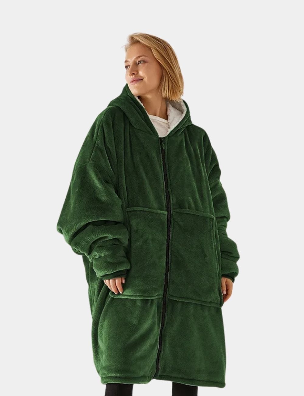 Sweat Plaid Femme Sweat Plaid Grande Taille Vert-Militaire / Unique