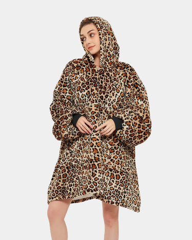 Sweat Plaid Femme Sweat Plaid Leopard Leopard / Adulte (122cm)