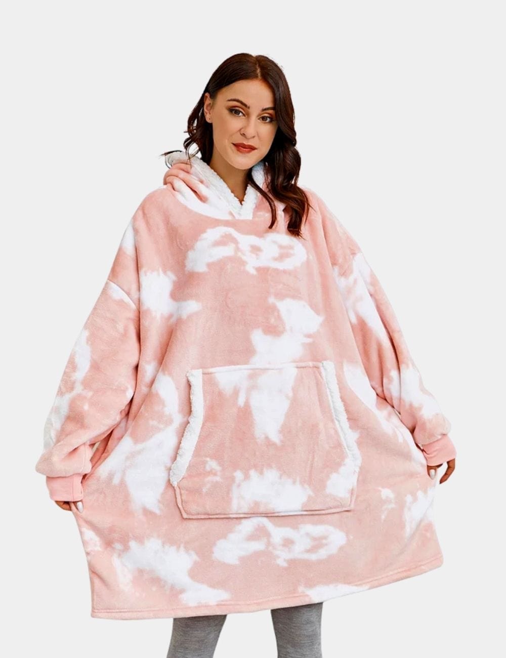 Sweat Plaid Femme Sweat Plaid Nuage Rose-Nuage / Unique