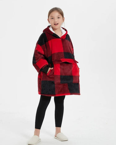 Sweat Plaid Sweat Plaid Sherpa Carreaux / Enfant (109cm)