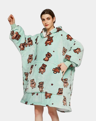 Sweat Plaid Femme Sweat Pyjama Plaid Bear / Adulte (122cm)