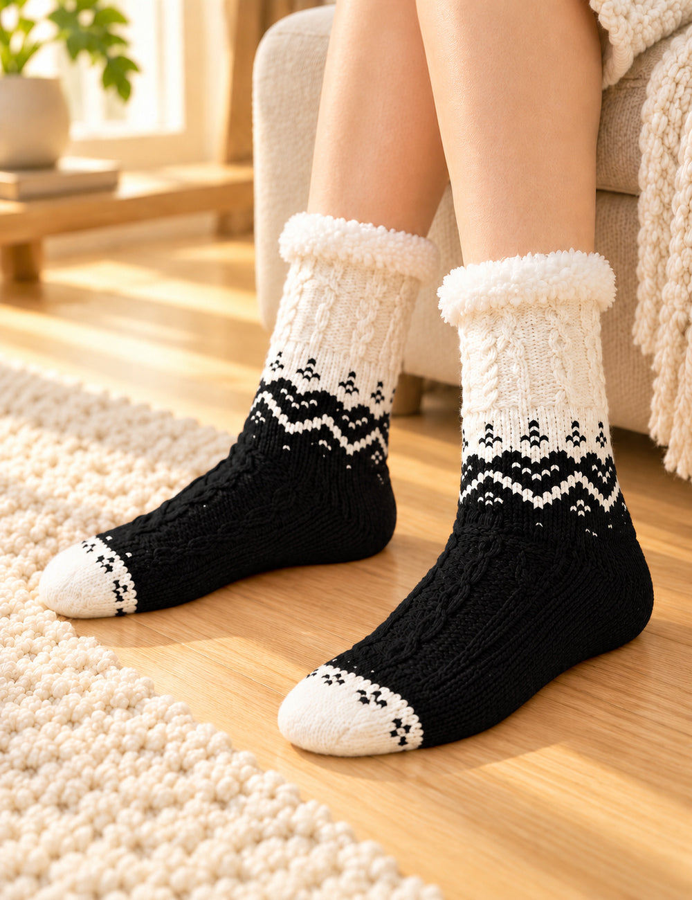 chaussettes noir : 03 profil porte