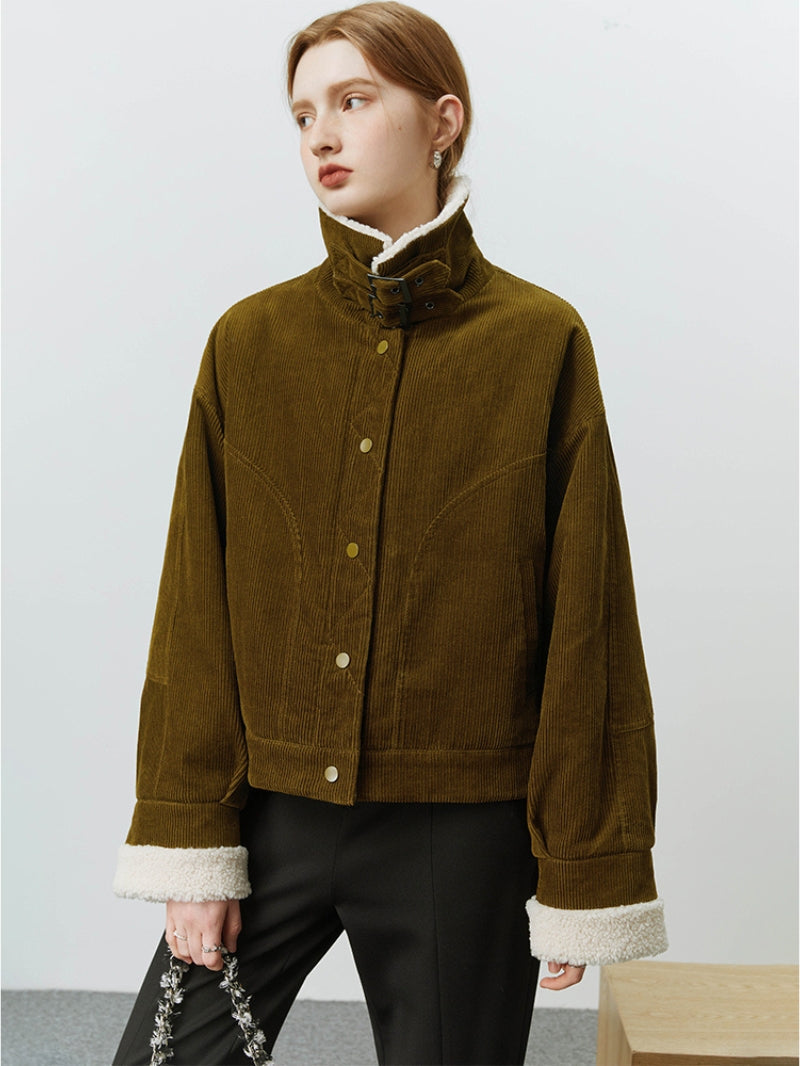 Veste col mouton femme