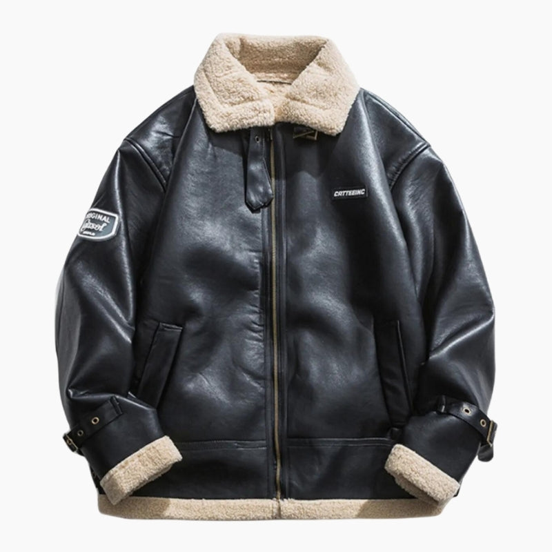 Veste col mouton homme
