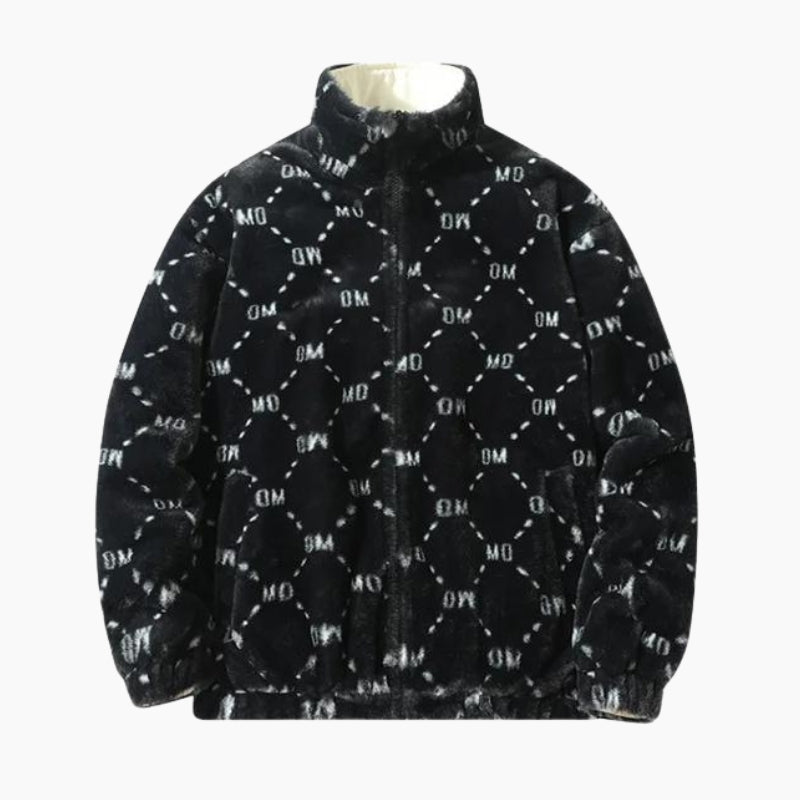 Veste fausse fourrure homme