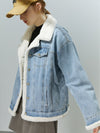 Veste jean col mouton